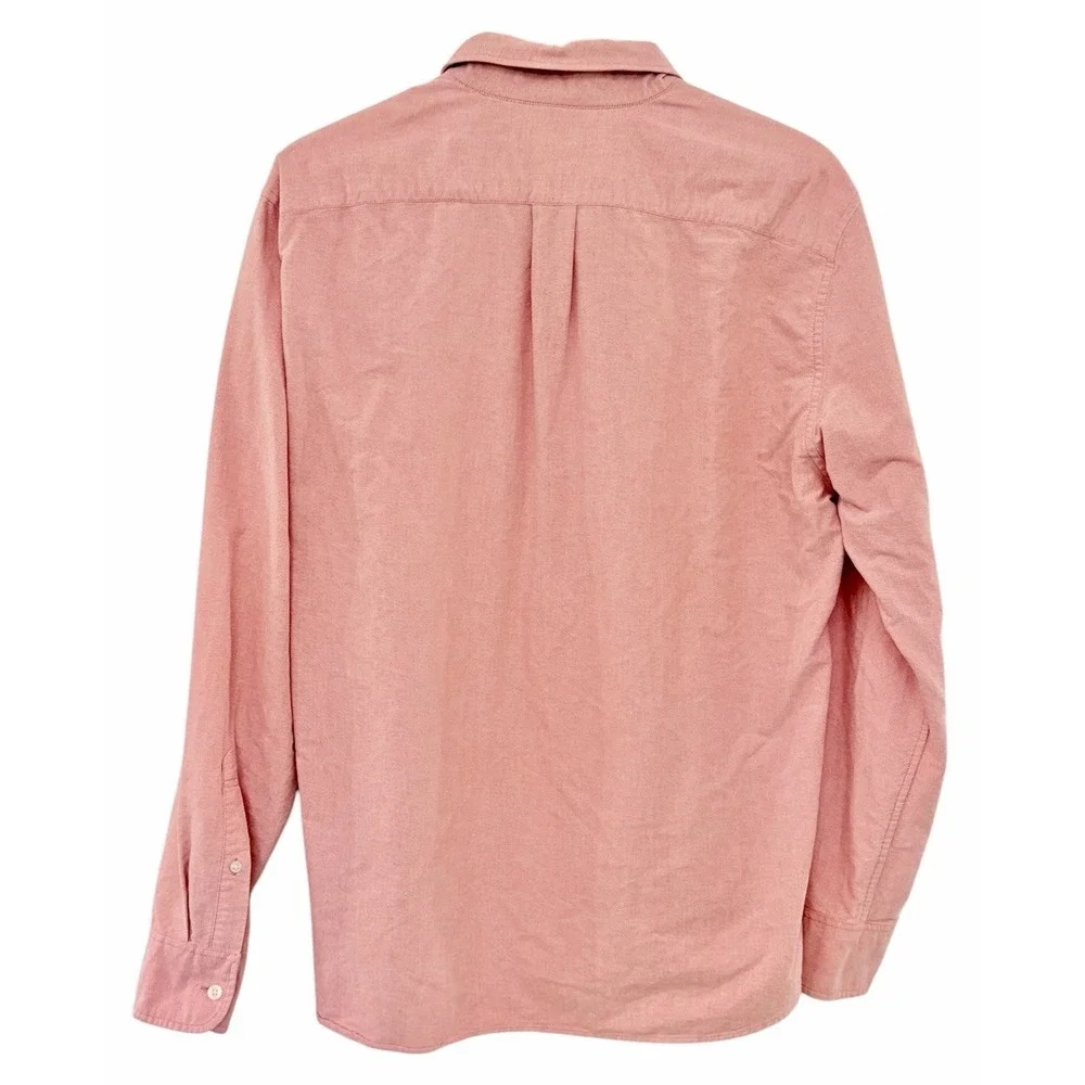 J.Crew Mens XL Slim Fit Oxford Shirt Button Down Pink Salmon Cotton B9292